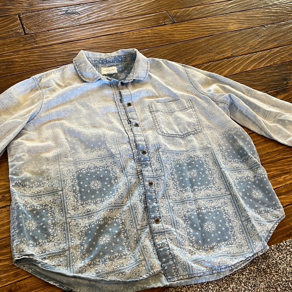 American Eagle button down shirt.